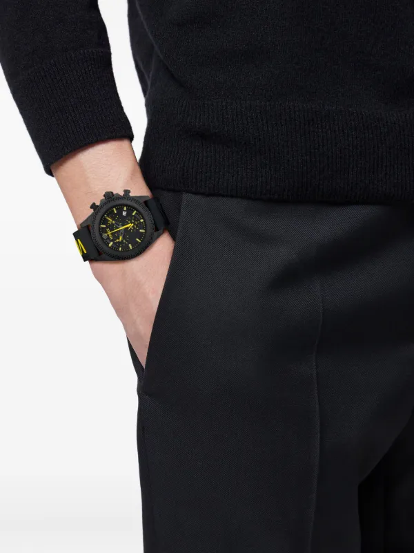Versace Versace Fornax 43mm 腕時計 | ブラック | FARFETCH JP
