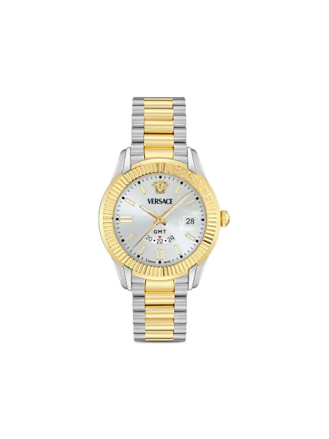 Versace reloj Greca GMT Fluted de 41mm