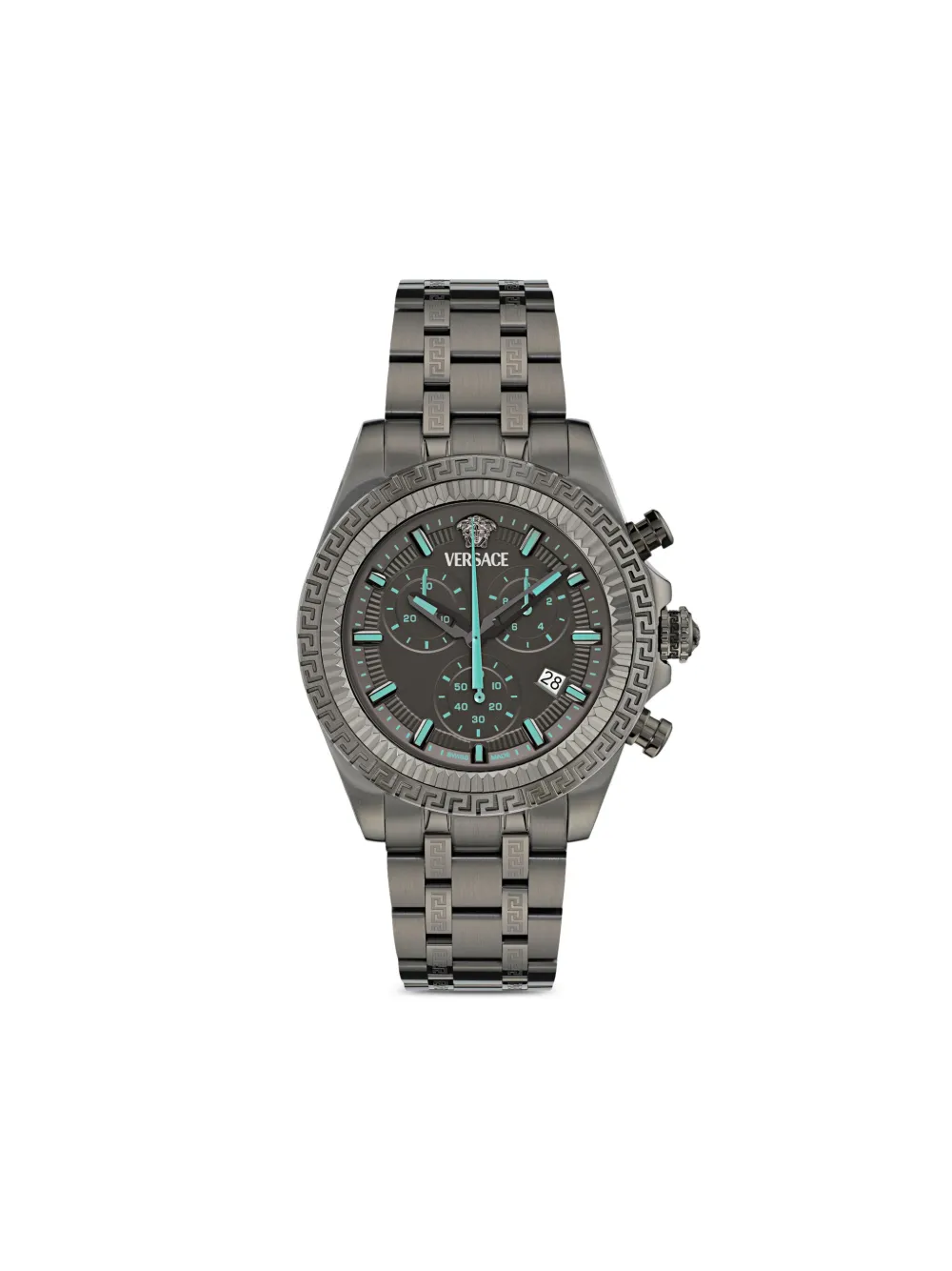 Versace reloj Grecca Chrono de 43mm | gris | Image 1