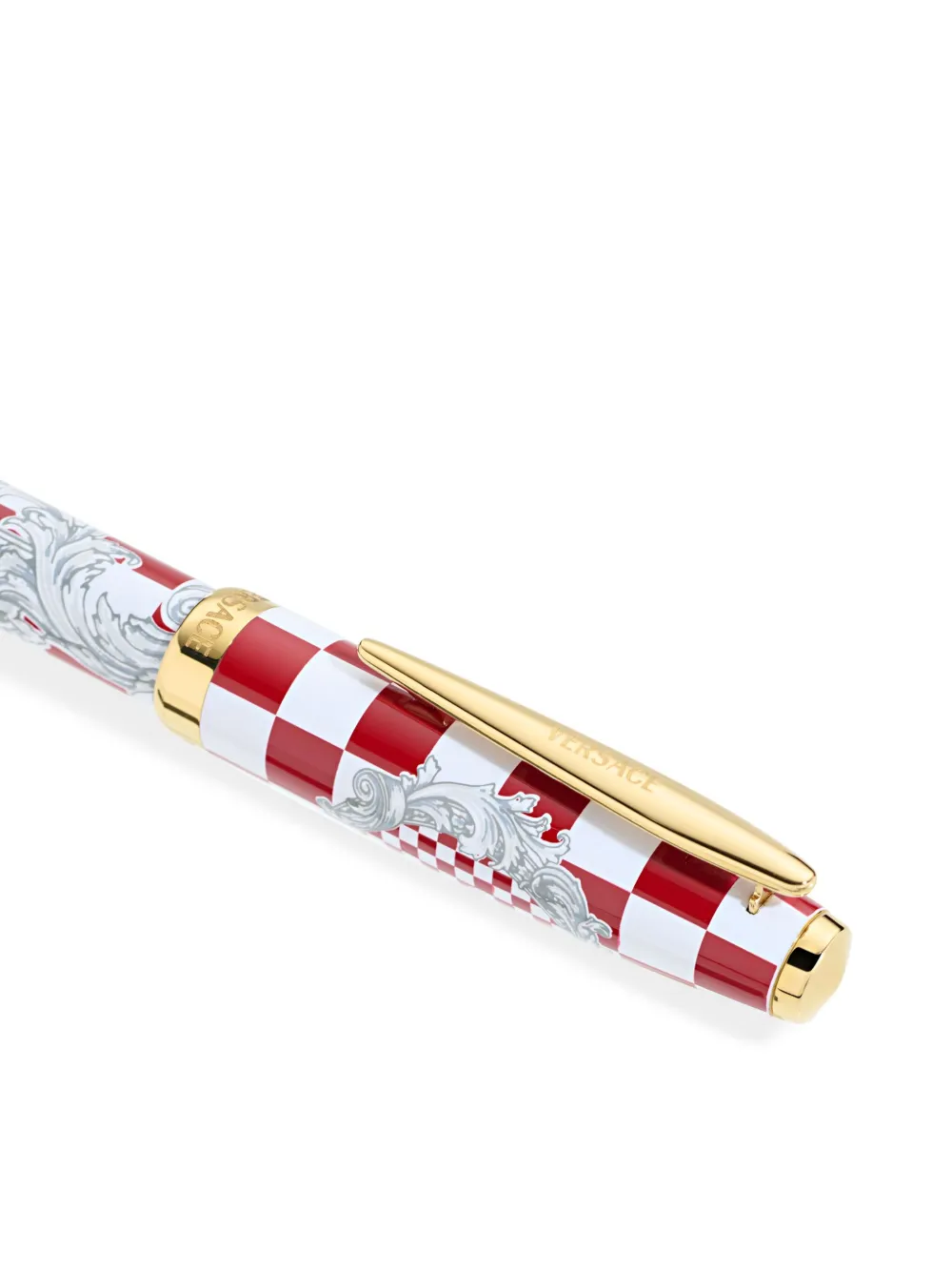Versace Roller Baroque チェック ペン In Multi