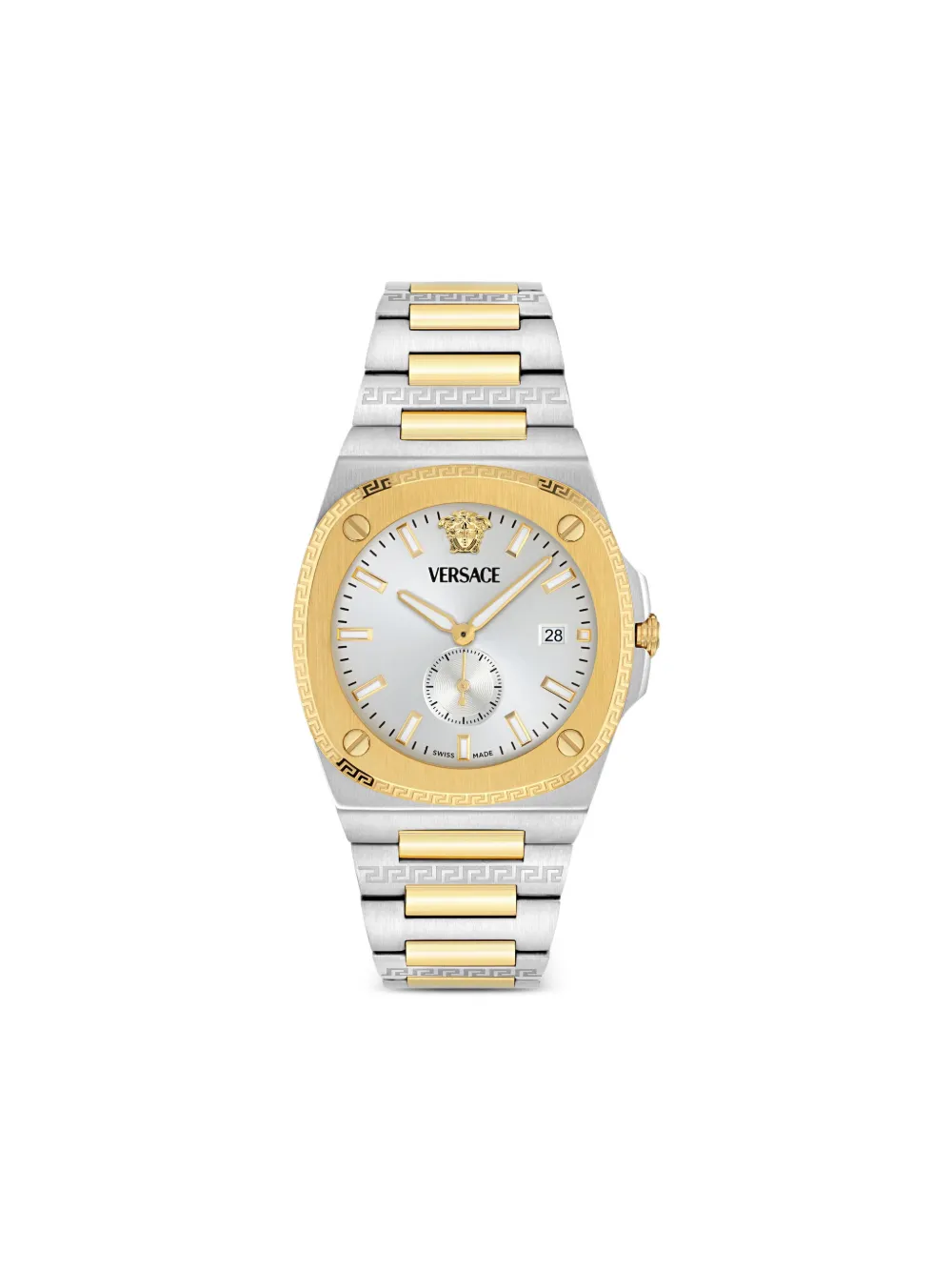 Versace Antares Greek Key 40mm - Argento