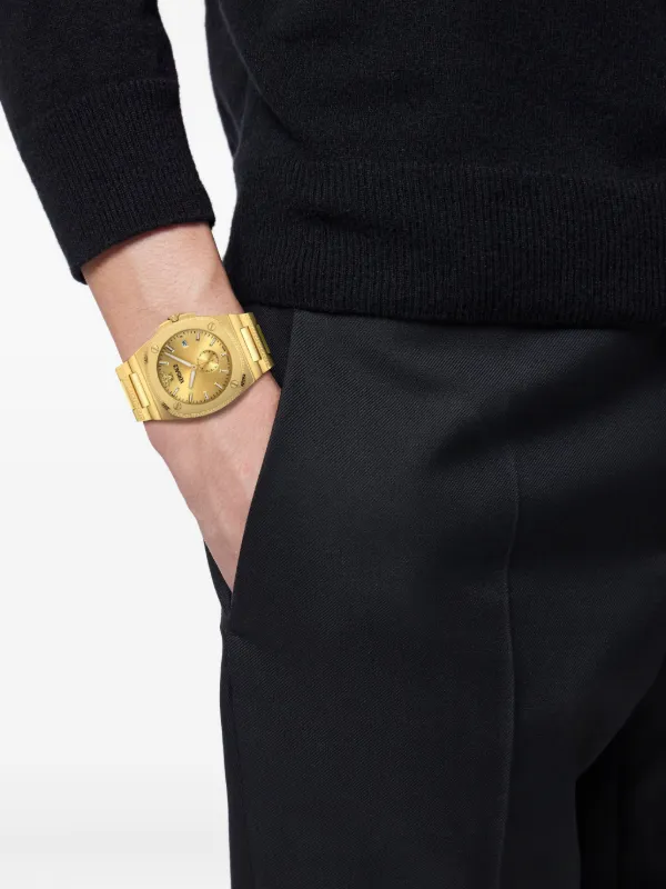 Versace Antares Greek Key 40mm | Gold | FARFETCH