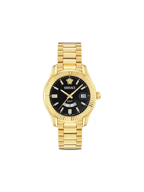 Versace reloj Greca GMT Fluted de 41mm