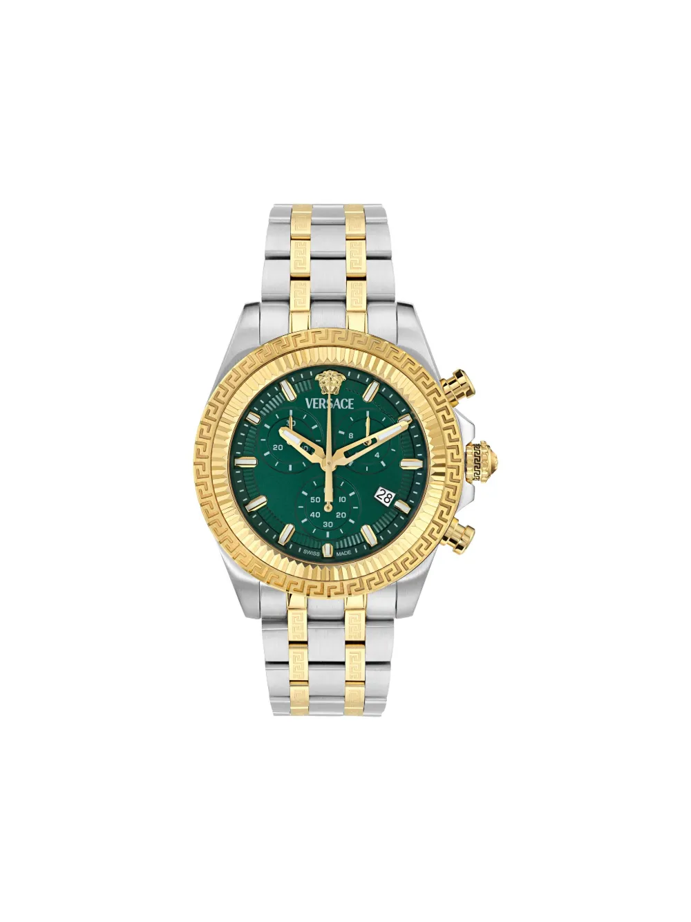 Versace Modello con logo Greca 43mm - Verde