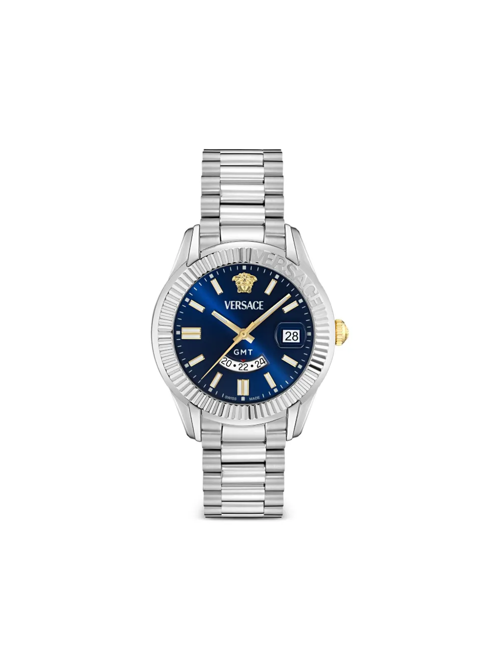 Versace Greca GMT Fluted 41mm | Blue | Image 1
