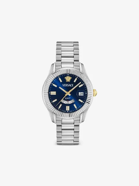 Versace montre Greca GMT Fluted 41 mm
