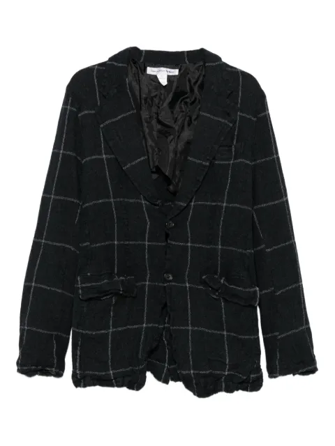 Comme Des Garçons Shirt checked blazer