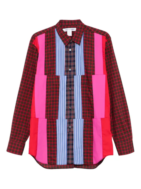 Comme Des Garçons Shirt falda con diseño patchwork