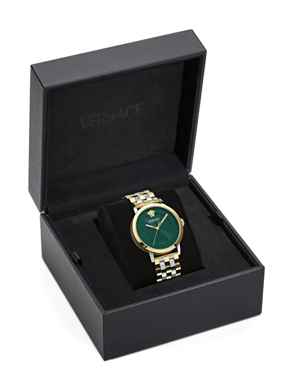 Versace Stainless Steel 40mm In Green