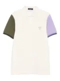 Comme Des Garçons Shirt x Fred Perry colour-block short-sleeve polo shirt - White
