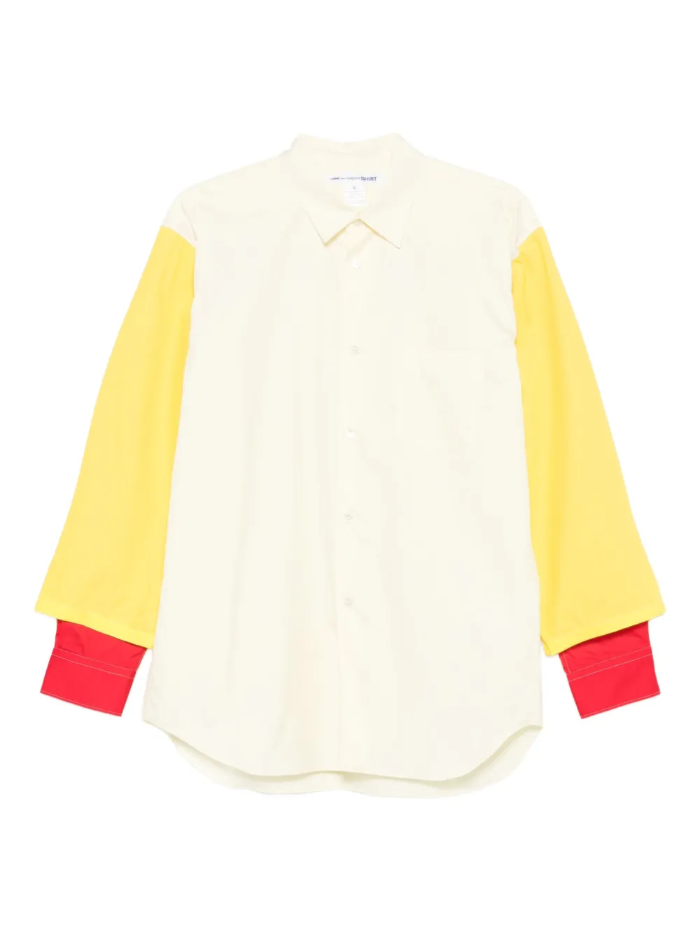 Comme Des Garçons Shirt colour-block long-sleeved shirt | Neutrals | Image 1