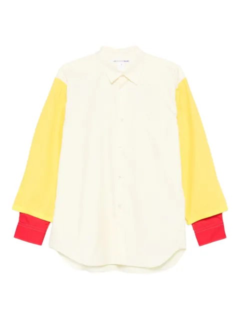 Comme Des Garçons Shirt colour-block long-sleeved shirt