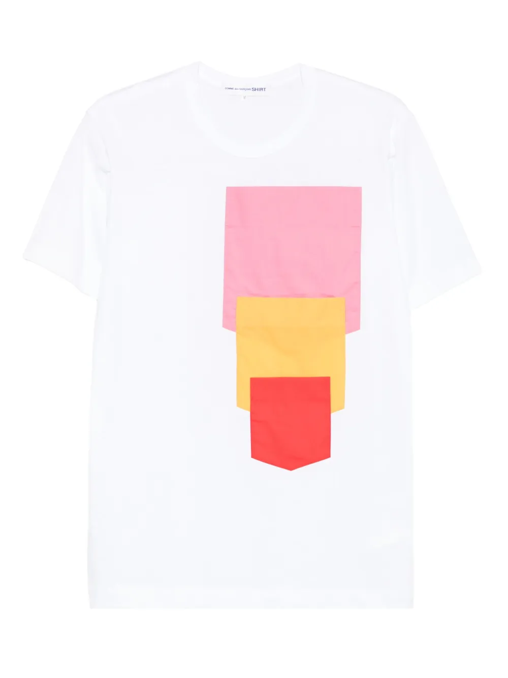 Comme Des Garçons Shirt Cotton T-shirt In White