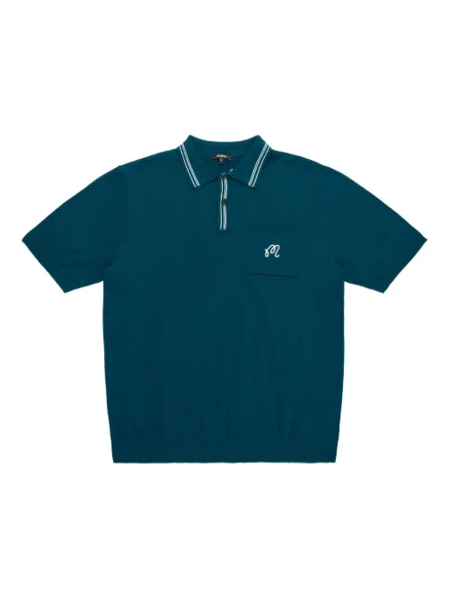 Polo à col rayé - Malbon Golf - Modalova