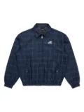 Malbon Golf plaid zip-up jacket - Blue