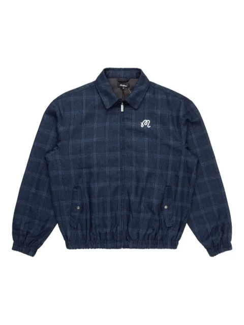 Malbon Golf plaid zip-up jacket