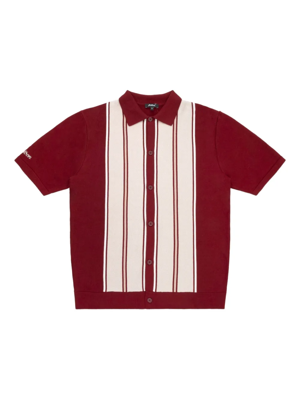 striped short-sleeve shirt