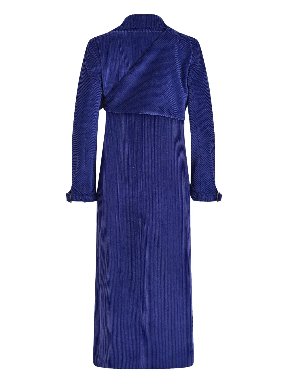Yipee Ki-Yay Corduroy Belted Trench Coat