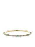Roberto Demeglio 18K yellow gold tsavorite diamond stretch bracelet