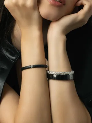 ROBERTOロベルト　デメリオ　天然ブラックダイヤブレスレット　750WG ROBERTO DEMEGLIO ロベルト デメリオ 天然ブラックダイヤモンド