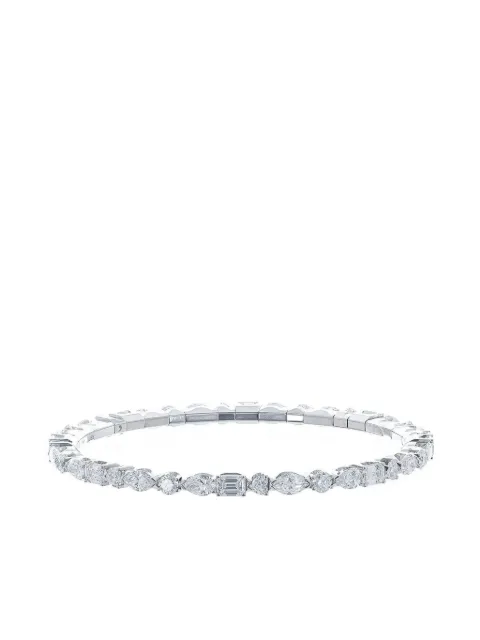 Roberto Demeglio 18K white gold extensible multi diamond stretch bracelet