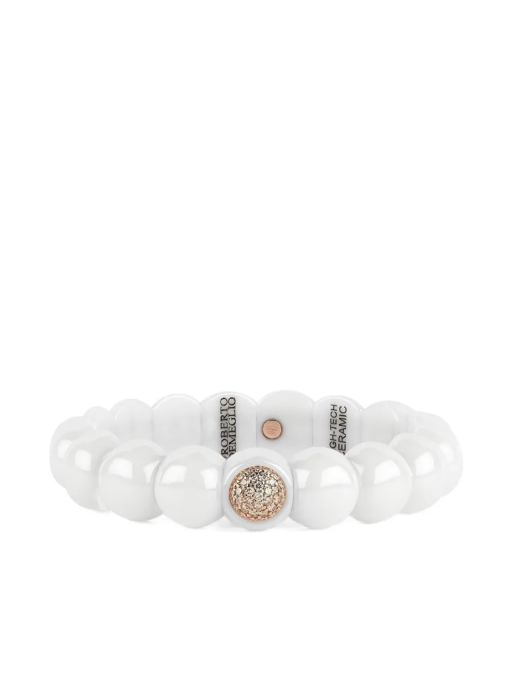 18K rose gold Circle Section White Dama diamond bracelet
