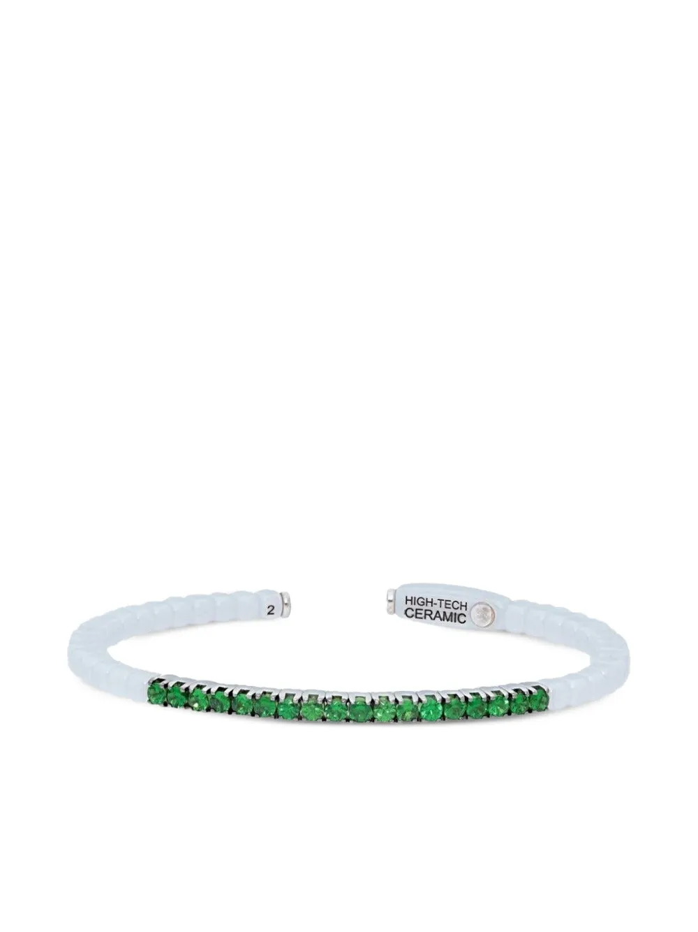 Roberto Demeglio 18K white gold Dado Stretch tsavorite bracelet - Roberto Demeglio 18K white gold Dado Stretch tsavorite bracelet -