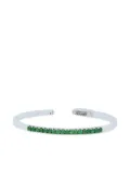 Roberto Demeglio 18K white gold Dado Stretch tsavorite bracelet - Silver