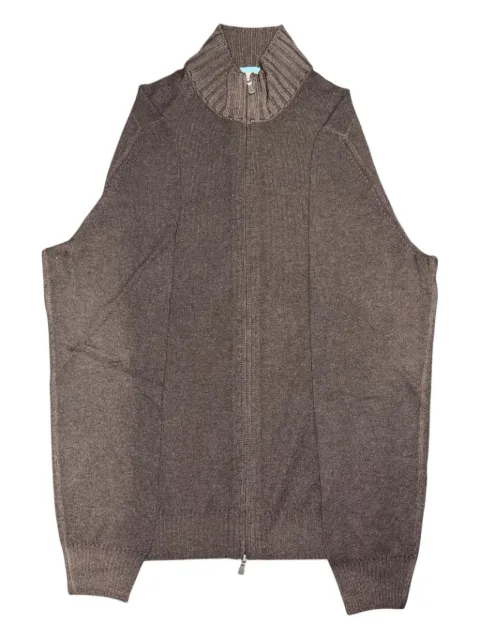 Gran Sasso zip funnel-neck cardigan