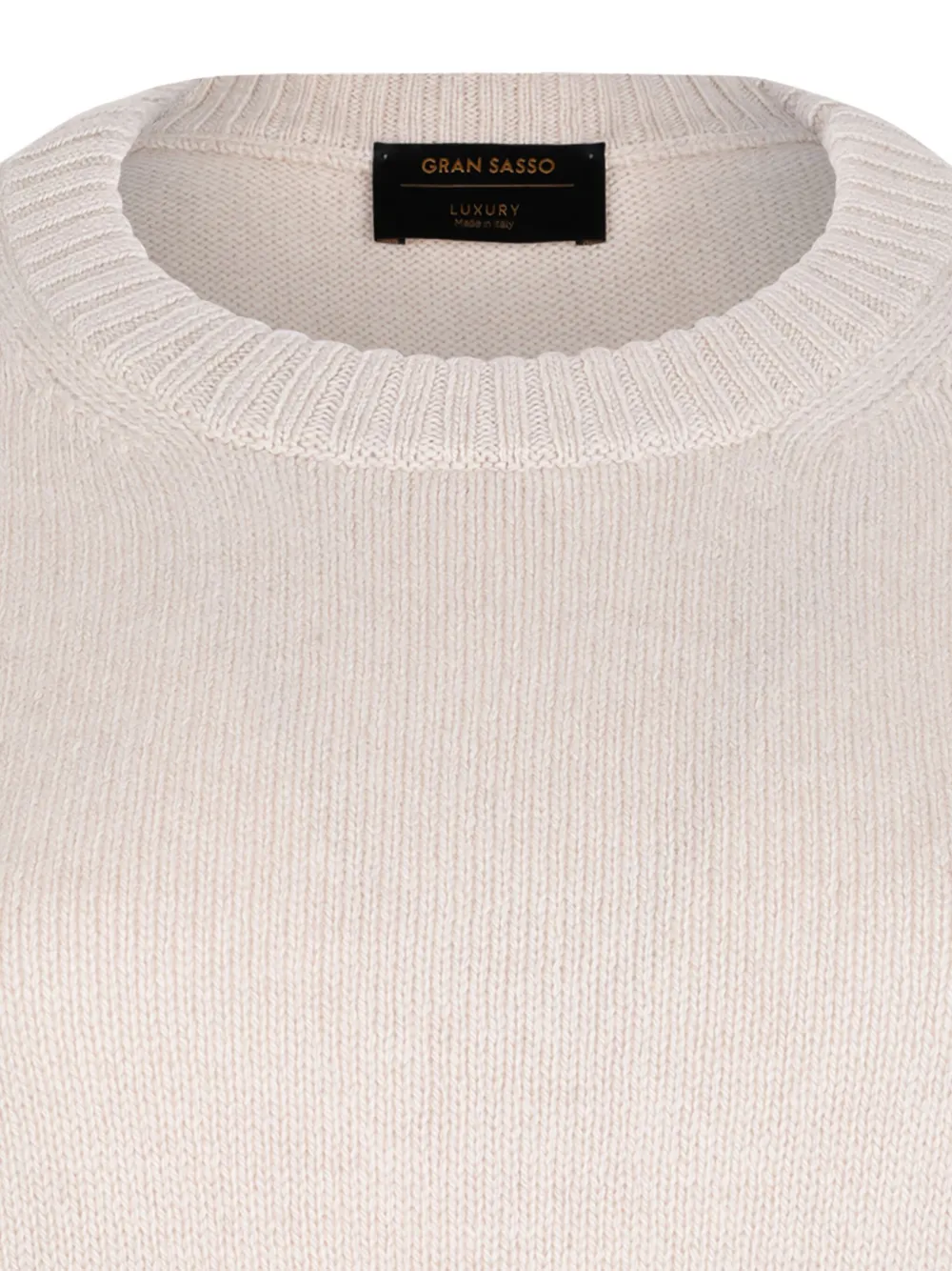 Gran Sasso Round-neck Sweater In Neutral