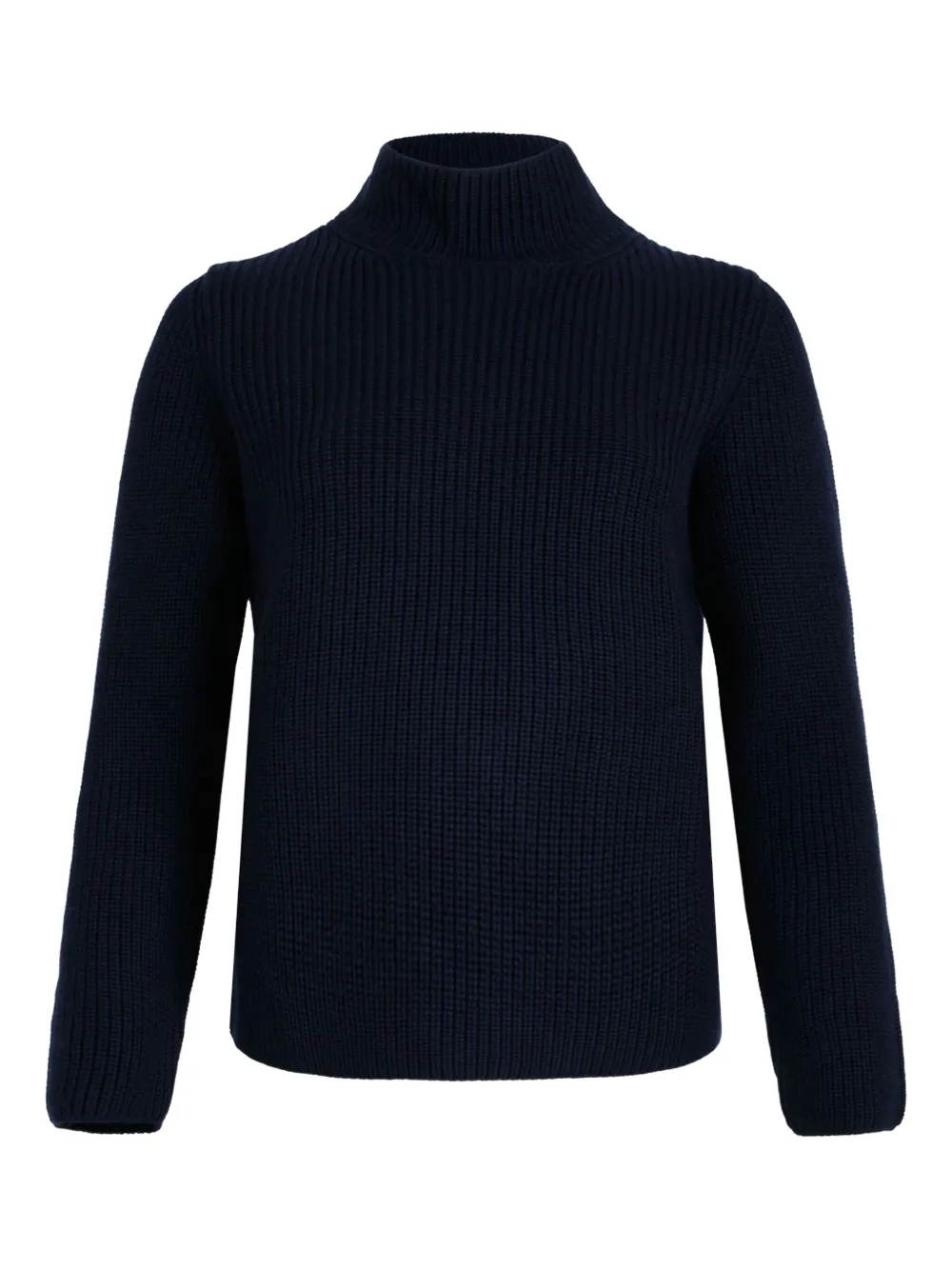 Gran Sasso High-neck Ribbed Sweater In Gold