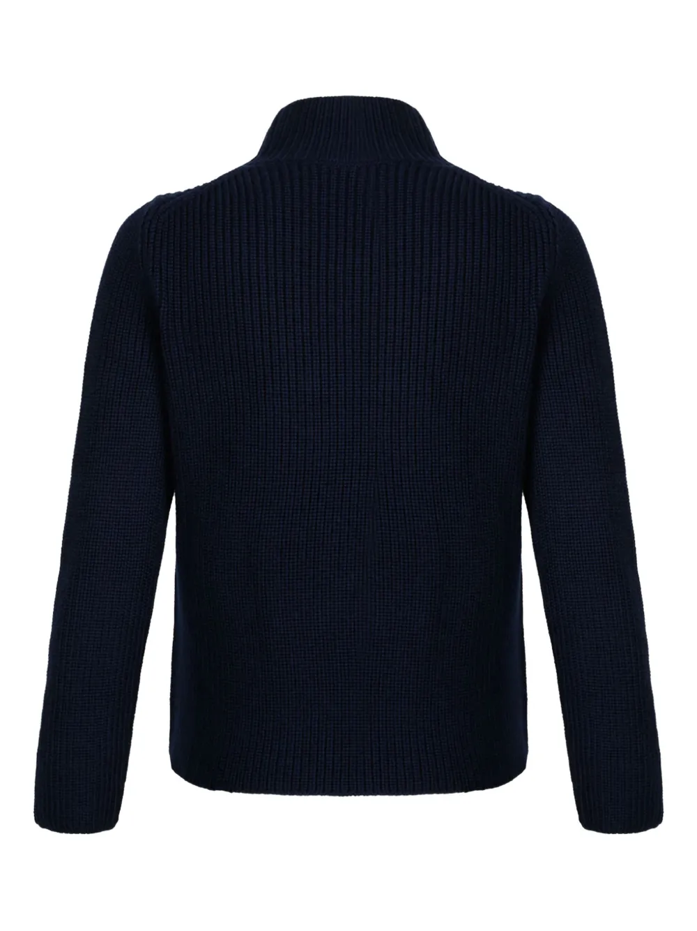 Gran Sasso High-neck Ribbed Sweater In Gold