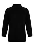 Gran Sasso high-neck side-split sweater - Black