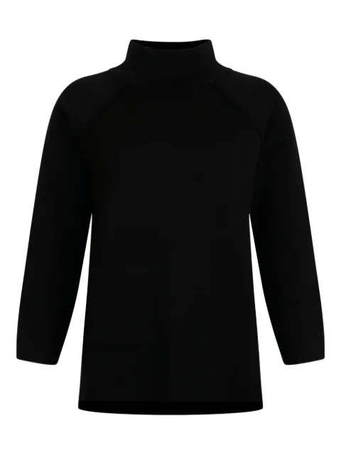 Gran Sasso high-neck side-split sweater
