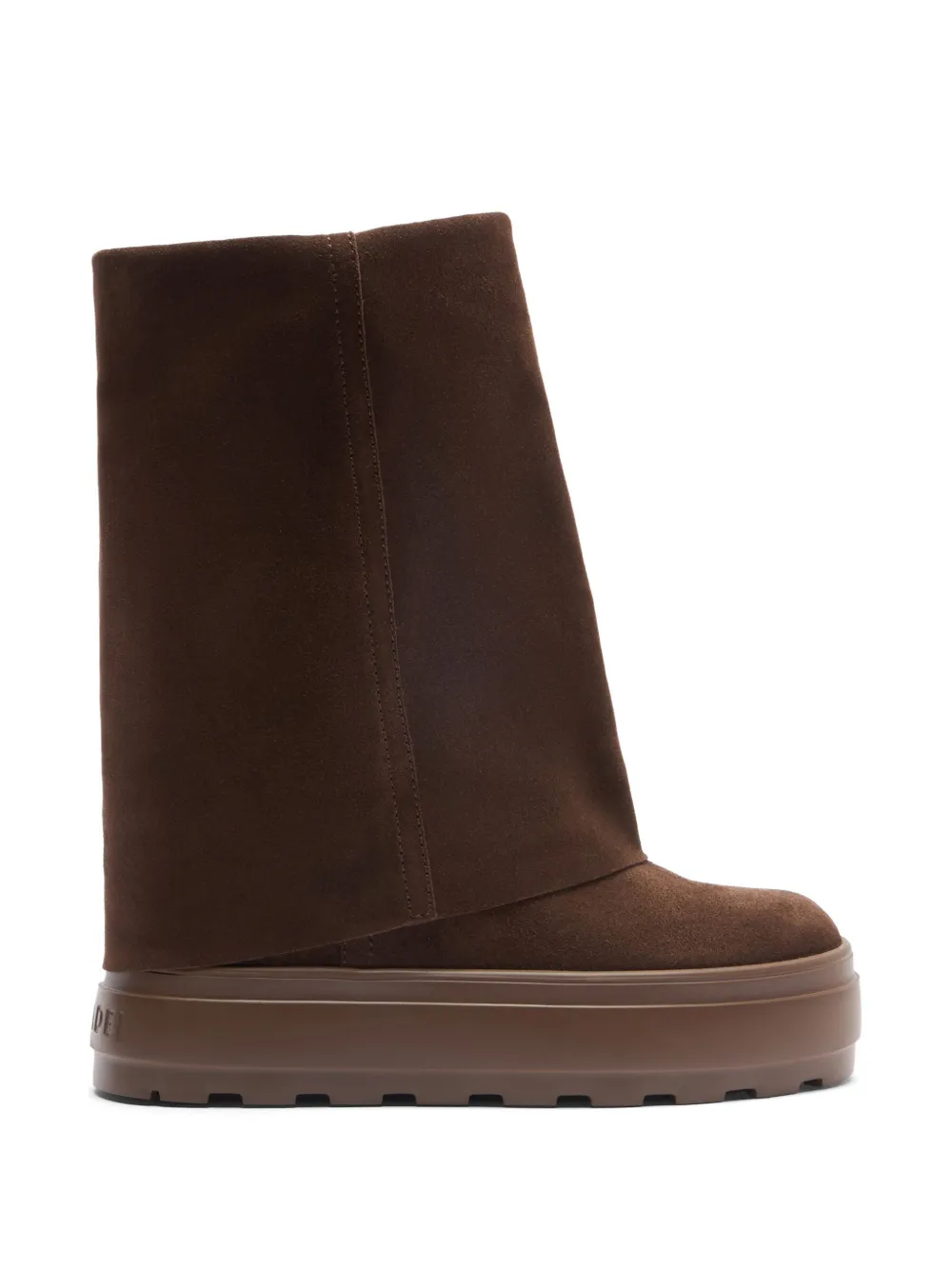Casadei double-face fold-over platform boots Bruin
