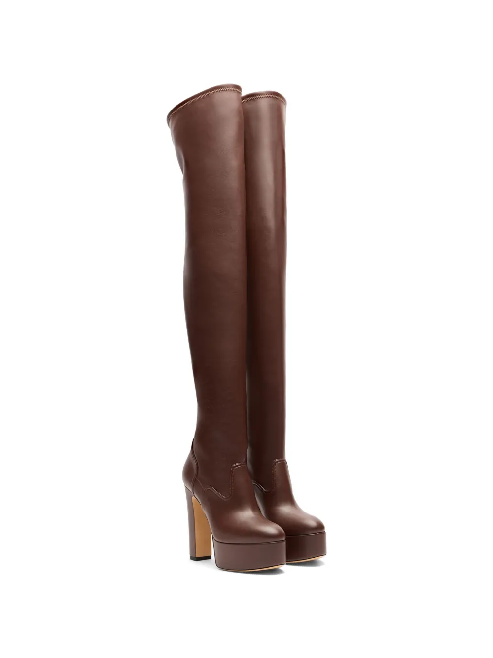Casadei Patty Over The Knee laarzen Bruin