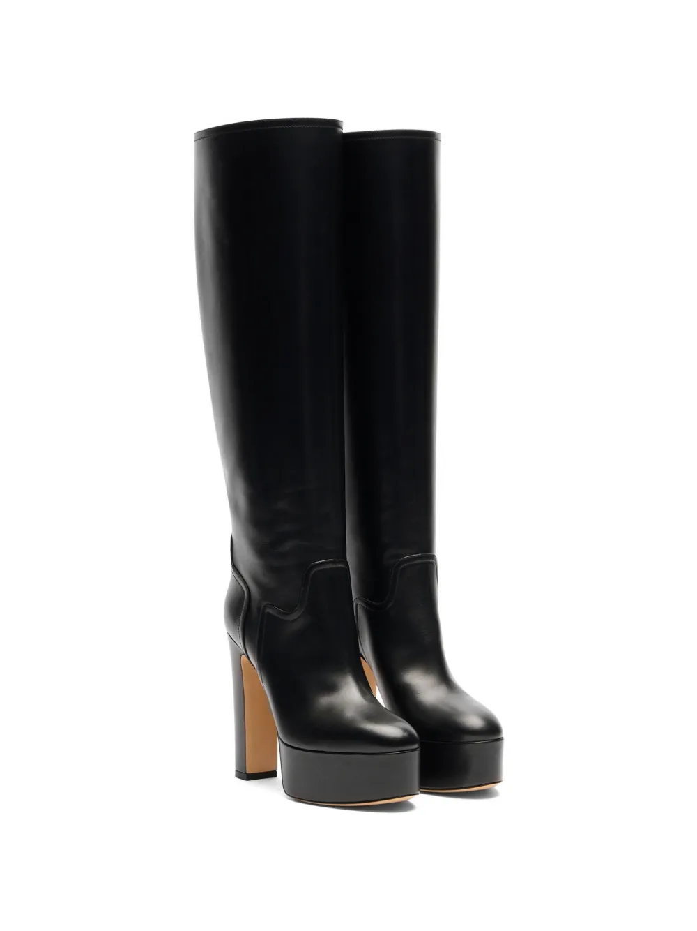 Casadei Patty To The knees boots Zwart