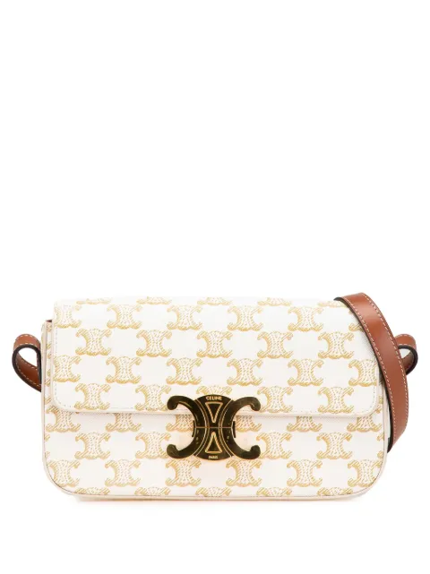 Céline Pre-Owned 2021 Triomphe Coated Canvas Claude shoulder bag