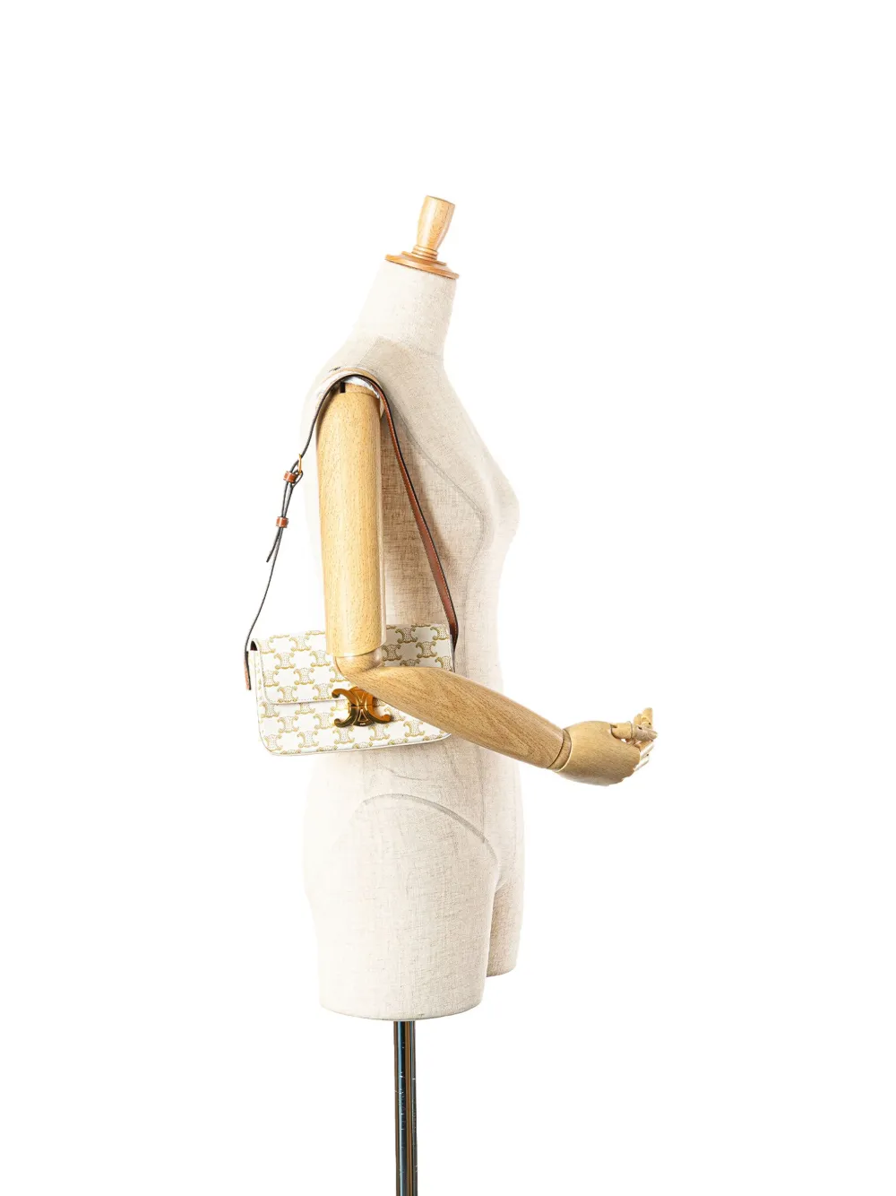 Céline Pre-Owned 2021 Triomphe Coated Canvas Claude shoulder bag | Pre-Owned | Image 2