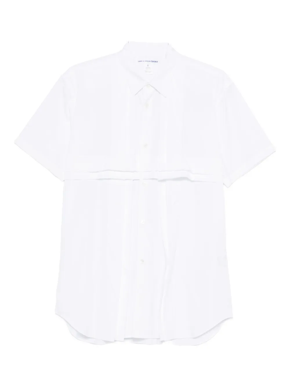 Comme Des Garçons Shirt Camicia in cotone a maniche corte - Bianco