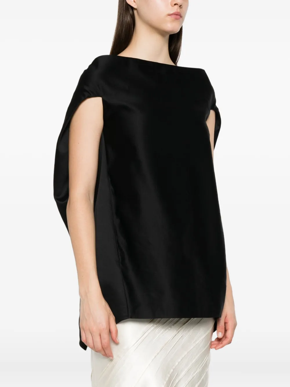 The Row Blouse met wijde hals Zwart