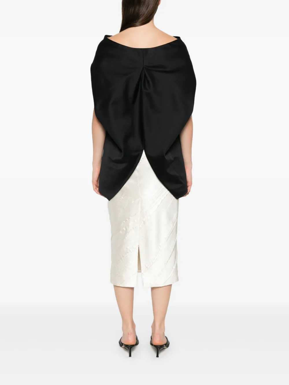 The Row Blouse met wijde hals Zwart