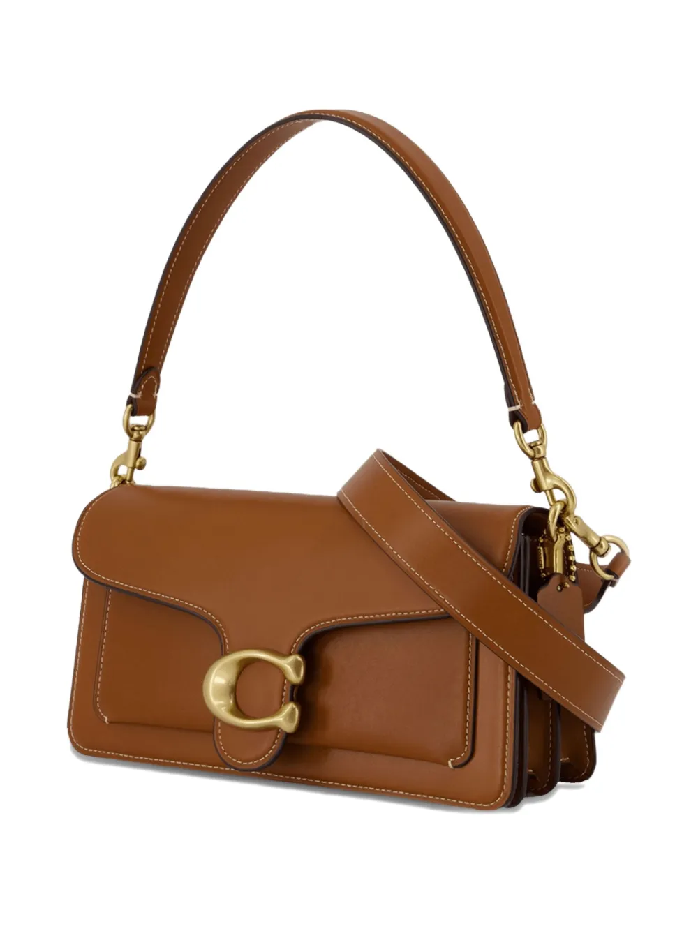 Coach Tabby 26 schoudertas met logoplakkaat Bruin