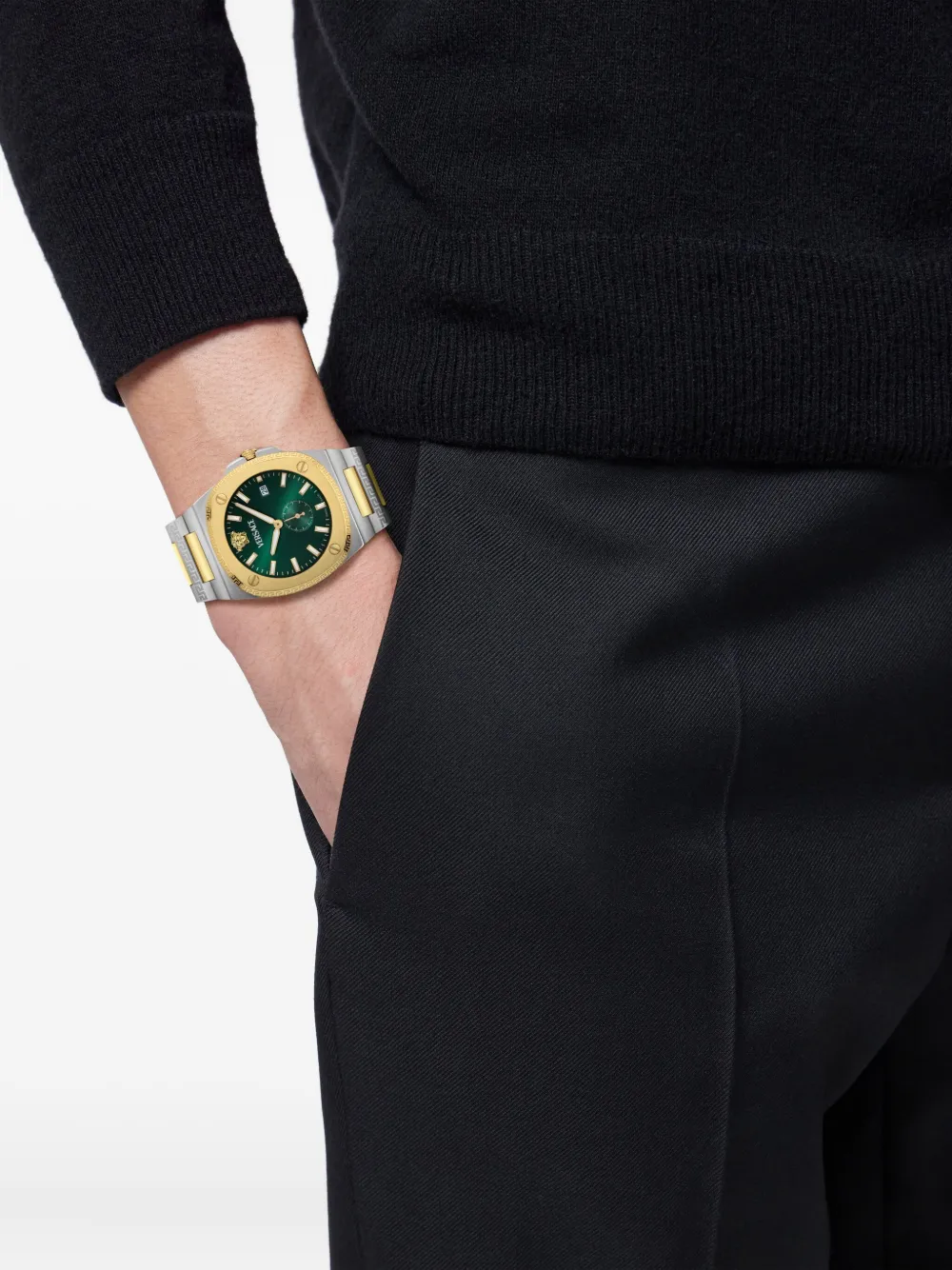 Versace Antares Greek Key 40 mm - Groen