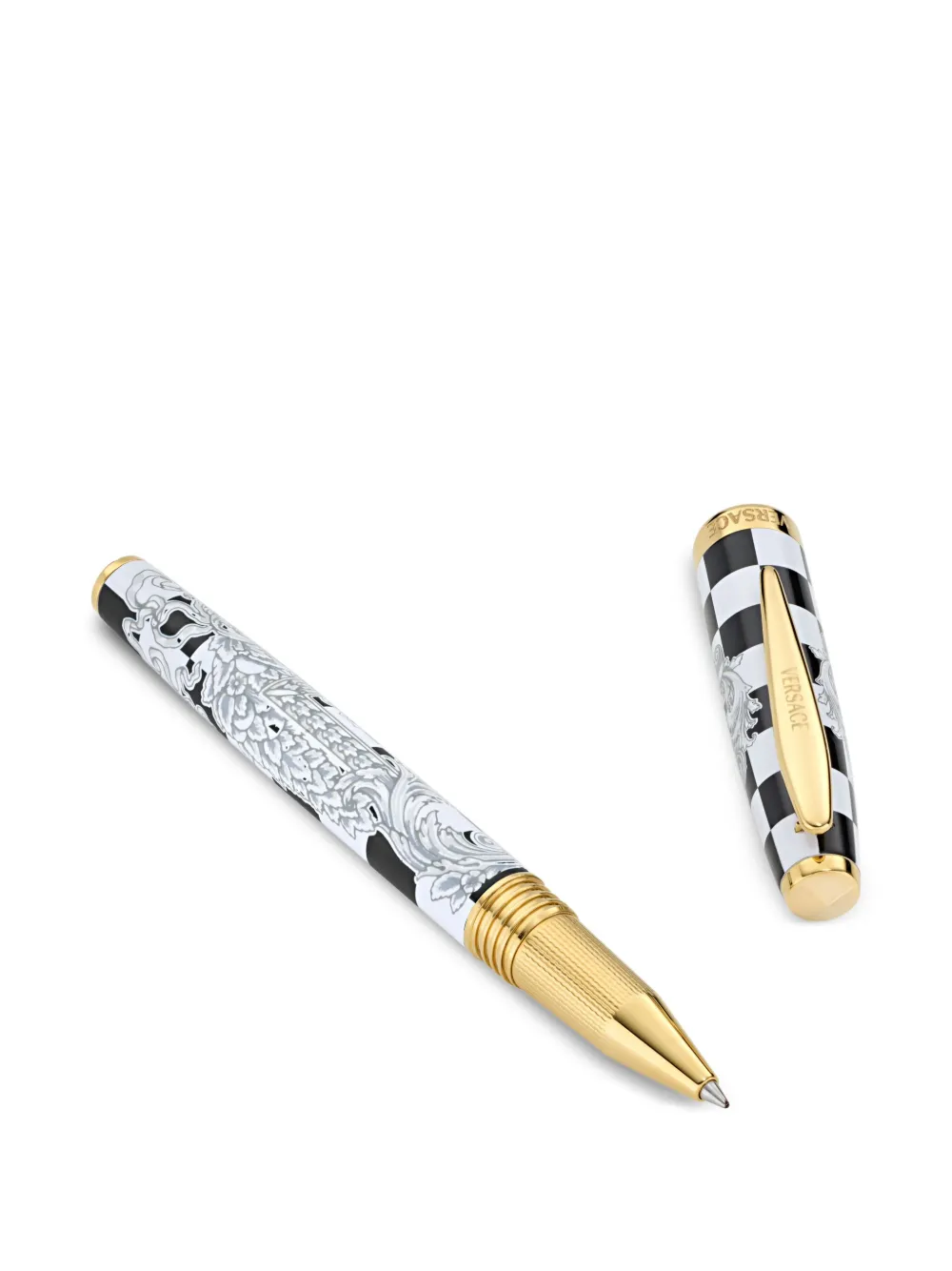 Versace Roller バロッコ チェック ペン In Multi