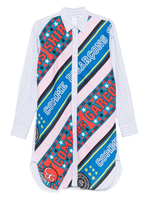 Comme Des Garçons Shirt ストライプ パネルシャツ