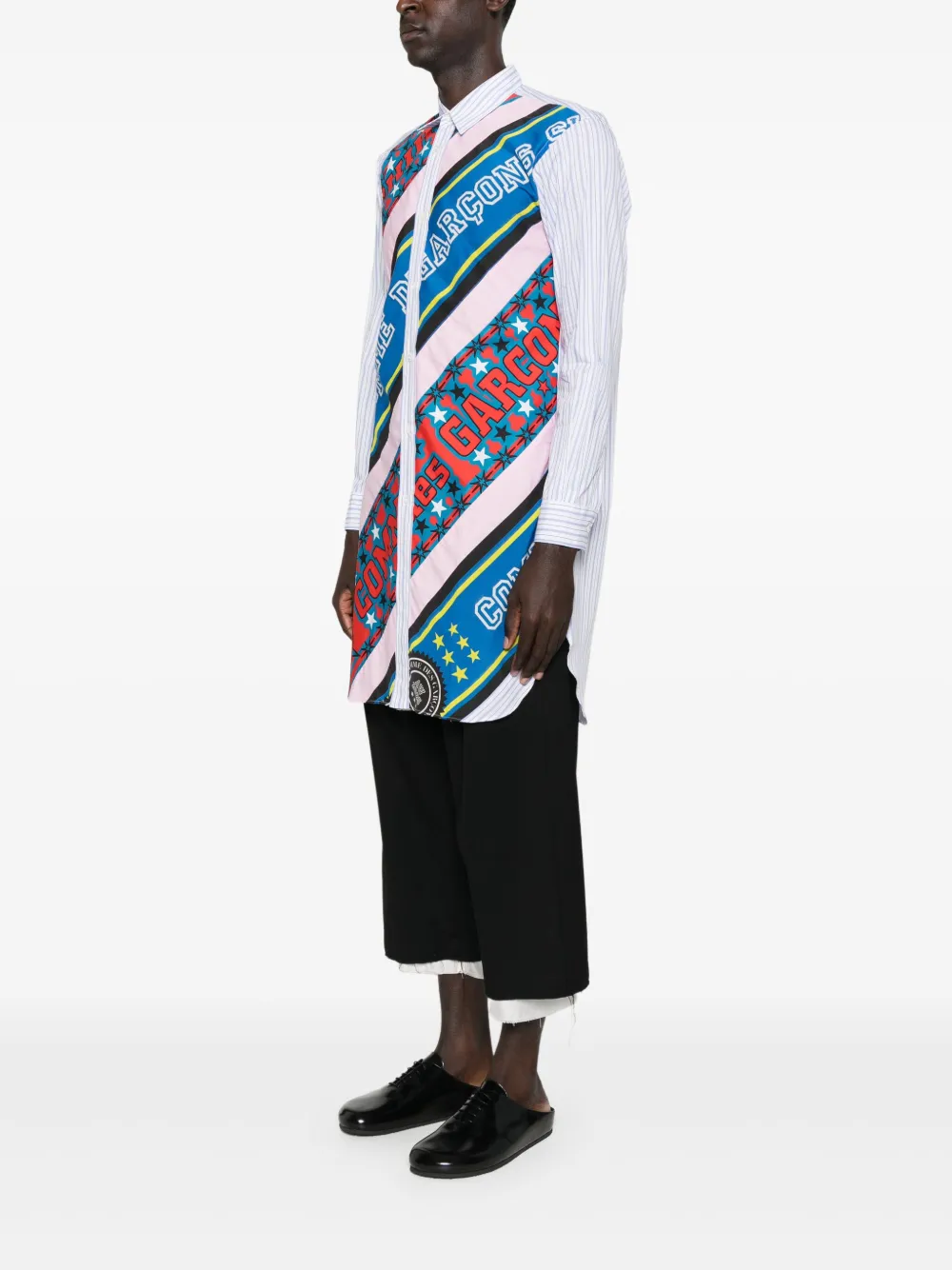 Comme Des Garçons Shirt Overhemd met vlakken Wit