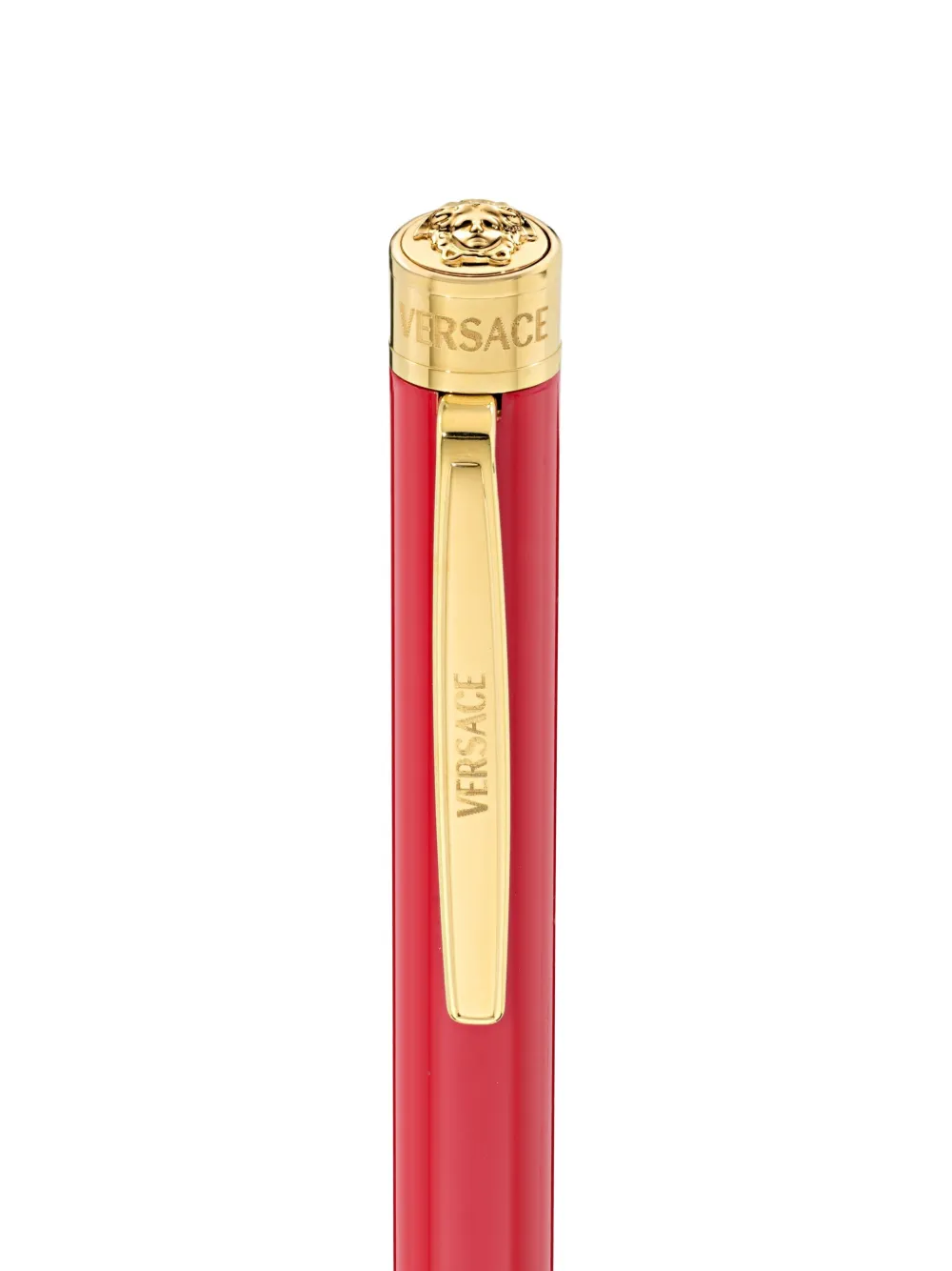 Versace Barrel Ballpoint Pen In Red