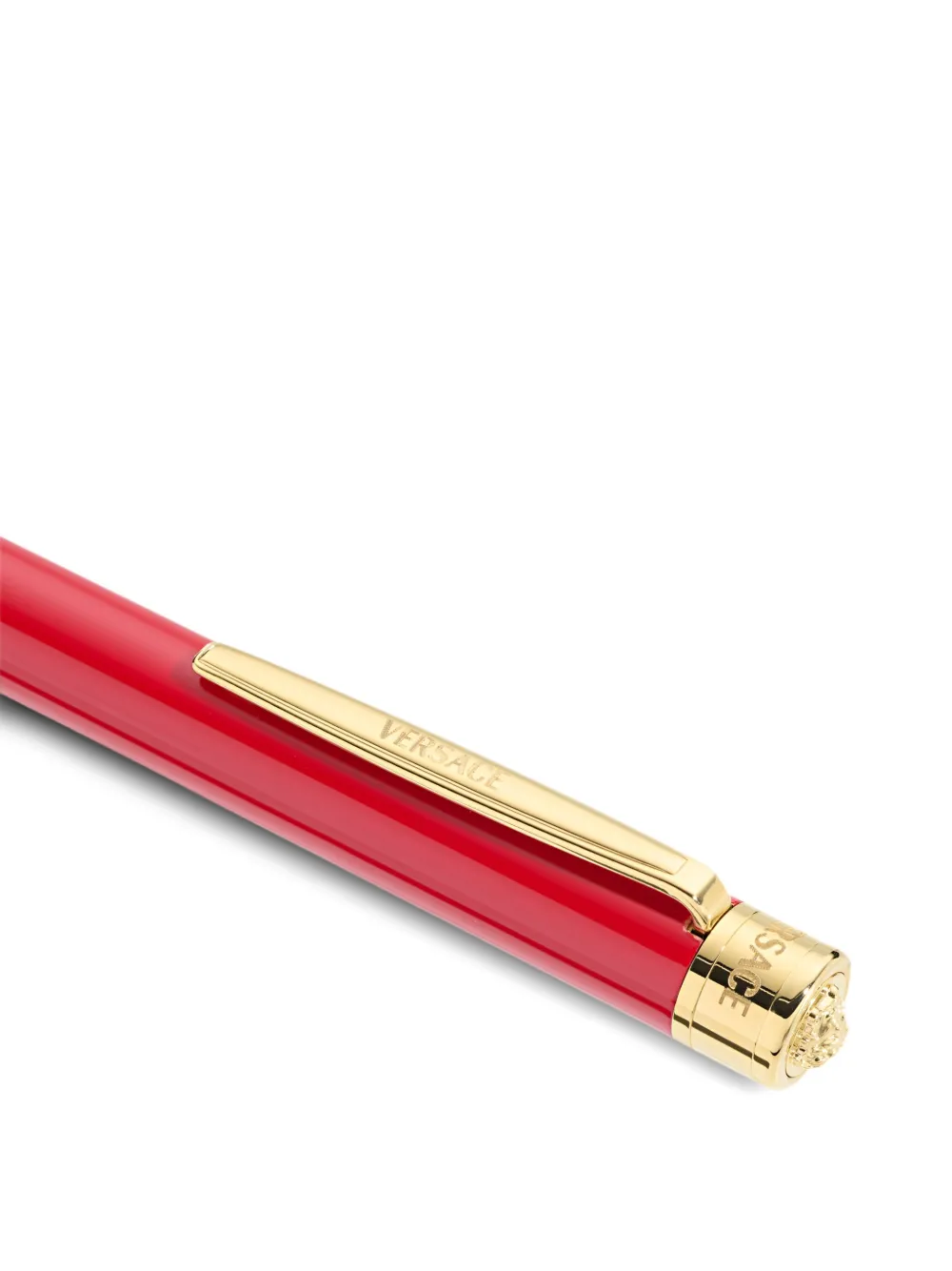 Versace Barrel Ballpoint Pen In Red
