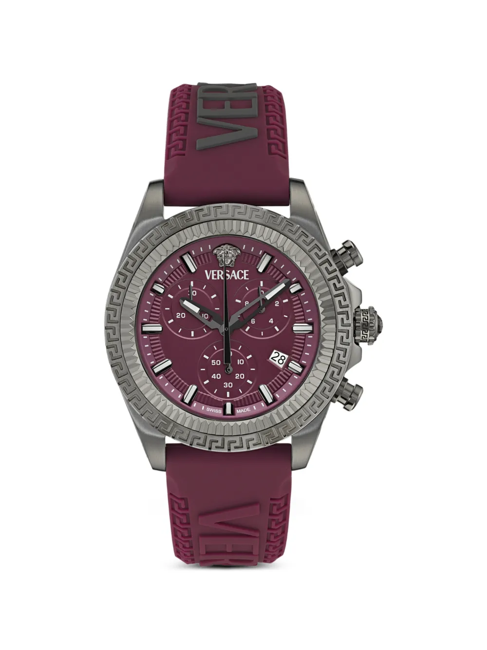 Versace Antares Greek Key 43mm - Grau